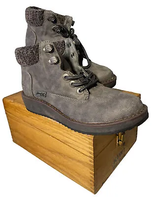Blowfish Malibu Boots 6.5 Ankle Women’s Gray Euc 4 Earth 2105 • $23.60