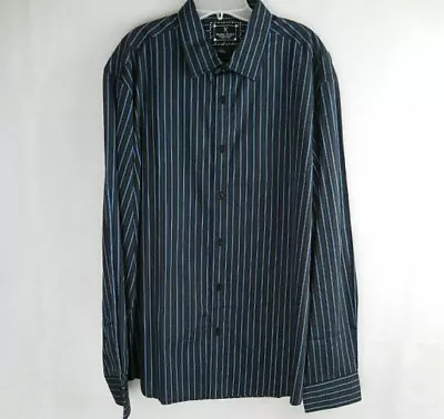 Mens Marc Ecko New York Long Sleeve Button Up Dress Shirt 2X • $4.40