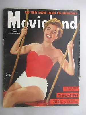 Movieland Magazine - May 1954 Issue - Terry Moore Cover • $9.99