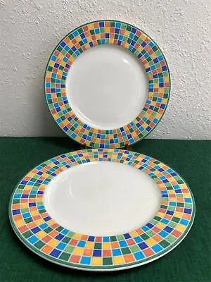 Villeroy & Boch TWIST ALEA LIMONE Service Plates Set 2 Germany Clean! • $46.74