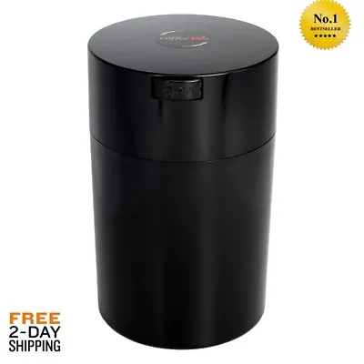 $23.99 • Buy Coffeevac 1 Lb  The Ultimate Vacuum Sealed Coffee Container Black Cap & Body 