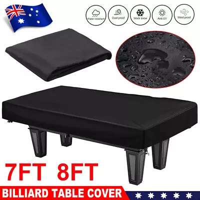 7/8FT Pool Table Cover Snooker Billiard Polyster Waterproof Dust Cap Outdoor • $19.95