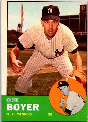 1963 Topps #361 Clete Boyer EX-EXMT • $1.99