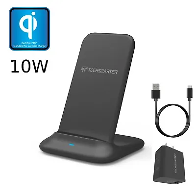Techsmarter QI Wireless Charger Stand Dock IPhone Samsung Includes Wall Charger • $19.99