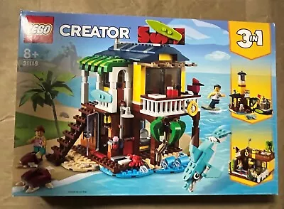 LEGO CREATOR 3 In 1 - 31118 Surfer Beach House - Turtle Dolphin Light House NEW • $115