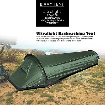Ultralight Bivvy Bag Tent Waterproof Sleeping Bag Cover Bivvy Sack For Camping • $75.04