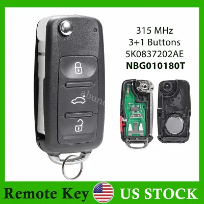 Remote Control Key Fob For VW Volkswagen Jetta 2011 2012 2013 2014 2015 2016 • $13.39