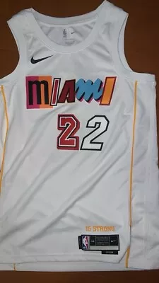 Jimmy Butler Miami Heat Mashup 22-23 City White Jersey *WORN ONCE* • $34.99