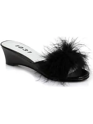 Ellie Shoes E-171-Phoebe 2 Heel Satin Maribou Slippers Children • $69