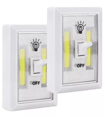 2 PACK COB LED Night Light 200 Lumen Emergency Switch Cordless • $9.98