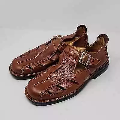 Martin Dingman Bor  Men's Leather Sandals Brown Loafers Size 9 • $90