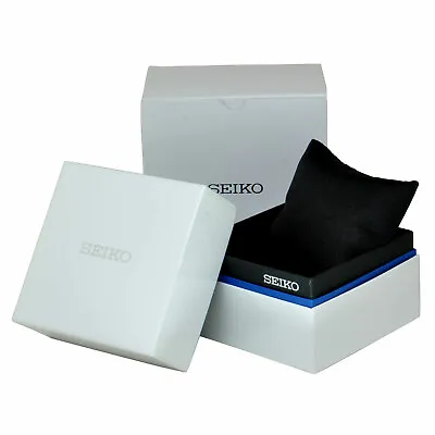 Seiko Genuine Original Watch Box Ecmr9h White With Cushion New (box Only) • $34.99