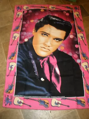 1985 Elvis Presley Thin Blanket Or Wall Hanging 35  X 52  (SU62) • $46.23