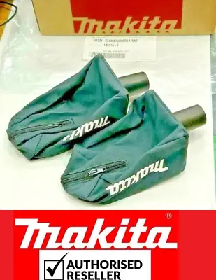 2x Genuine Makita Dust Bag 140115-2 For 1/3 Sheet Sander BO3710 BO3711 • £13.86