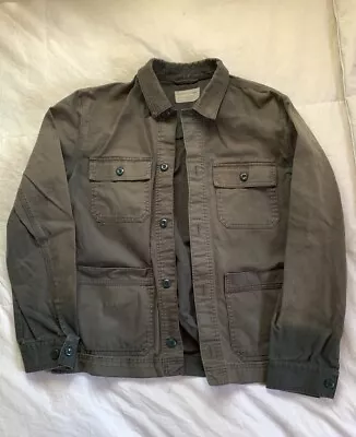 Everlane Men’s L Sunfaded Chore Jacket Olive Green Military Large • $29.99