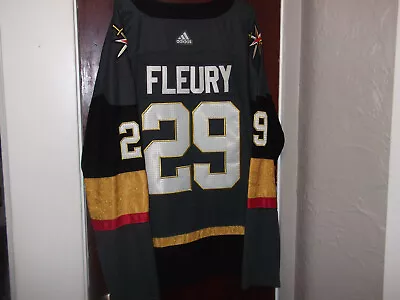 Vegas Knights Gray Jersey Fleury Adidas 56 New...ship Lower 48 Only • $49