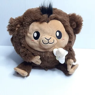 Mini Squishable 9  Monkey Plush W/banana Brown Stuffed Animal Toy Chimp Ape Baby • $23.25