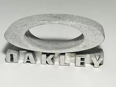 New Authentic Oakley Solid X Metal Display Case Topper Store Block 7 Inches Long • £53