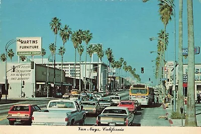 Street Scene Van Nuys California Furniture Store Continental Chrome C1980 PC • $14.95