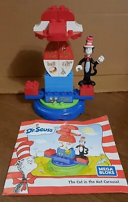 Mega Bloks Dr.Seuss The Cat In The Hat Carousel Rhyme To Build Learning Blocks • $10