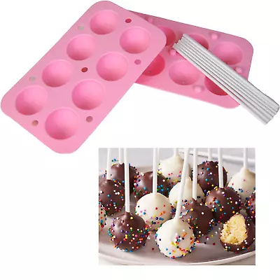 Kitchen Craft Silicone Cake Pop Mould X2 Plus Cake Pop Stand New • £4.99