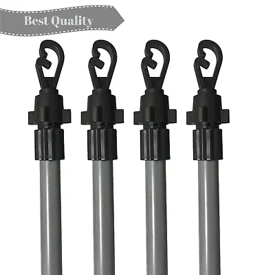 2.4m Galvanised Washing Line Prop Outdoor Extendable Heavy Duty Line Support New • £8.94