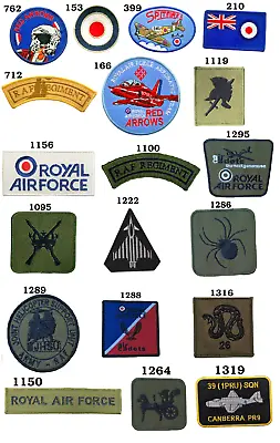 Royal Air Force RAF British Army Fighter Jets Spitfire Iron Sew On Patch Badge • £1.99