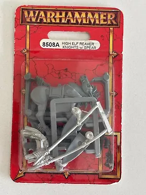 High Elf Ellyrian Reaver W/ Cavalry Spears Warhammer Old World OOP Metal Blister • $24.99