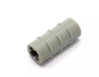 12 LEGO Technic Vintage Old Light Grey Axle Connector Ridged With 'x' Hole 6538 • $6.50