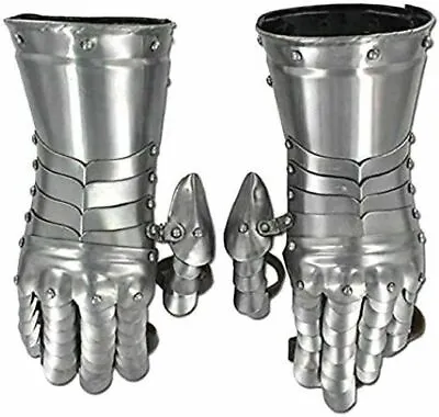 £95.59 • Buy Medieval Knight Armor Gloves Roman Gothic Steel Gauntlets