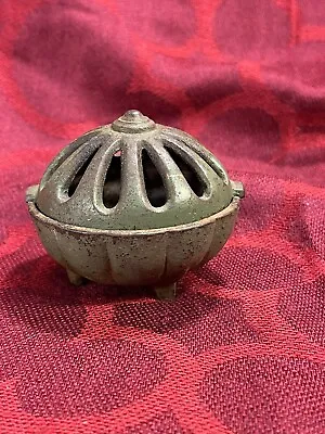 Antique 1920s CAST IRON Signed 'Vantines' INCENSE BURNER Made In France -- 6890 • $19.95