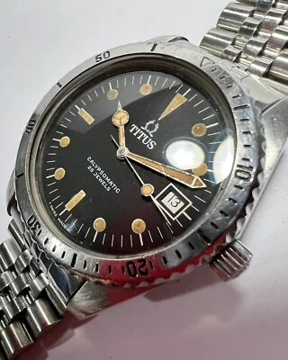 £1000 • Buy Titus Calypsomatic 8940 Automatic Vintage Watch Original Swiss Made.