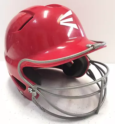 $19.99 • Buy Easton Natural Red Softball Baseball Helmet Size 6 3/8-7 1/8 Face Mask Jaw Guard
