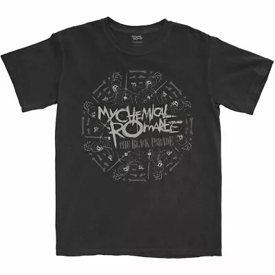 My Chemical Romance Circle March Black T-Shirt NEW OFFICIAL • £15.19