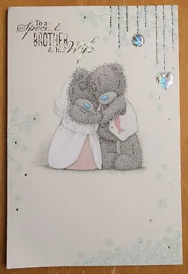 'Brother & Wife’ Me To You Wedding Congratulations Card - 9”x6” - Tatty Bear • £2.50
