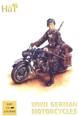 HAT Industrie 1/72 German Zundapp Motorcycles (WWII) # 8127 • £6.99