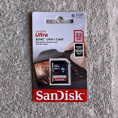 SanDisk Ultra 32 GB SD SDHC Memory Card - BRAND NEW RETAIL PACKAGING • $9