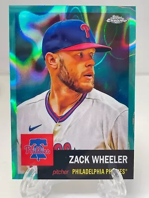 2022 Topps Chrome Platinum Zach Wheeler Aqua Lava Refractor 8/299 • $2.99