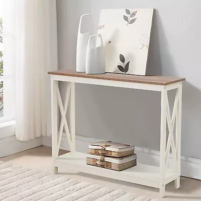 Console Table For Entryway Storage Shelf Entry Modern Farm Accent Sofa • $69.99