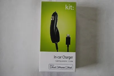 £7.99 • Buy Kit In Car Charger Lightning Connector 2.1amp For Ipod Iphone Ipad New Boxed