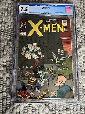 X-Men # 11 From 1965 1st Appearance The Stranger CGC Graded 7.5 Very Fine- • $160.50