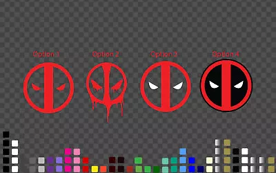 Deadpool Logo Funny Car Laptop Mobile Outdoor Decal Sticker 1 Cm~100 Cm • $7.99