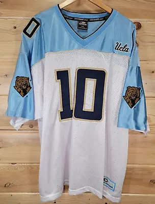 UCLA Bruins Football Jersey #10 Men XXL 2XL Bear Logo Blue White Excellent Cond • $49.99