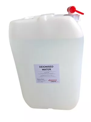 1 X 25L (Litres) Deionised /Demineralised Water Lab Grade Comes With Drum Tap • £18.99