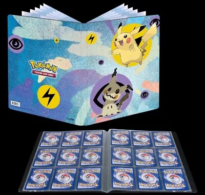 Ultra PRO Pokemon Pikachu & Mimikyu A4 9-Pocket 180-Card Portfolio / Binder • £10.95