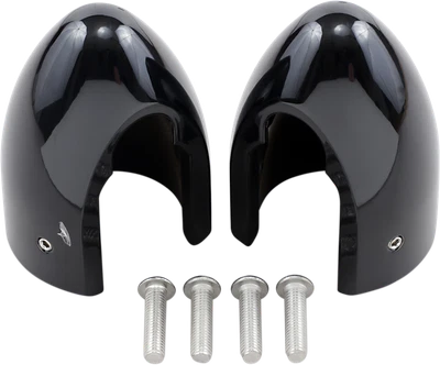 $168.95 • Buy Fork Bullets Front Axle Cap Nut Covers Pair Al Black Yamaha V Star 1100 1999-09