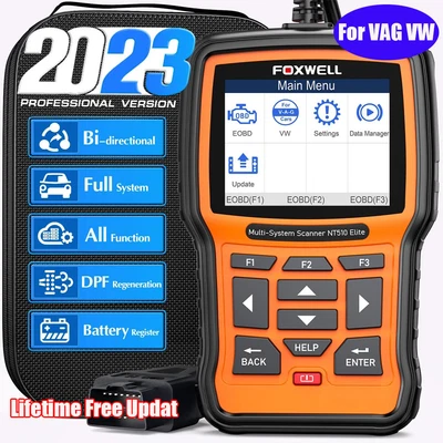 $142 • Buy FOXWELL NT510 Elite Bi-Directional For VAG VW OBD2 Scanner All System Diagnostic