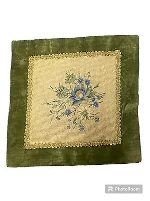 Vintage Needlepoint French Cushion Cover 36x36-212 • £25