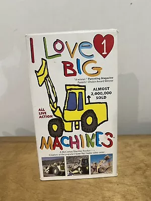 I LOVE BIG MACHINES VHS Tape TOM McComas  Obscure Weird Rare Kids Construction • $24.99