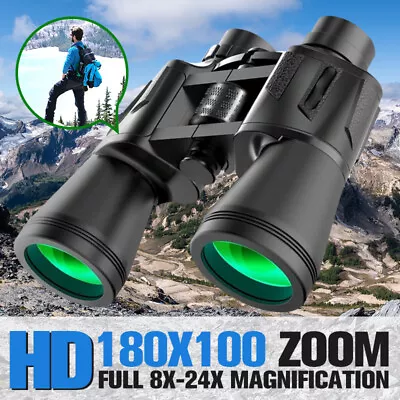 180x100 HD Military Army Binoculars Telescope Day Night Vision Camping Outdoor • £20